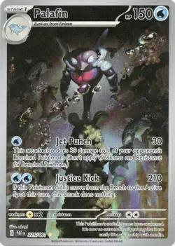 Pokemon Palafin 225/091 Sv: Paldean Fates Illustration Rare Holo Pokemon TCG NM - Image 1