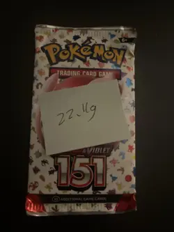 Very Heavy! 22.11 Gram Pokemon 151 Booster Pack Weighed Sealed - Image 3