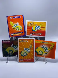Pokemon Dunsparce Set of 5 - Dunsparce #206 Peru/NON-TCG Sticker Set - Image 1
