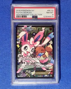 2016 Pokemon XY FA/Sylveon EX Gen. Radiant Collection #RC32 PSA 8 - Image 1