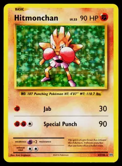 Hitmonchan - #62/108 Holo Rare Pokemon XY - Evolutions NM - Image 1