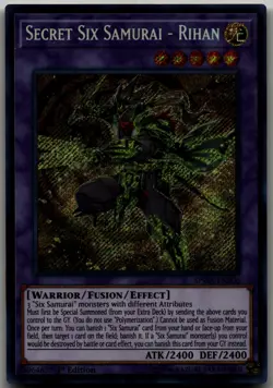 Secret Six Samurai - Rihan Secret Rare Spirit Warriors SPWA-EN006 LP - Image 1