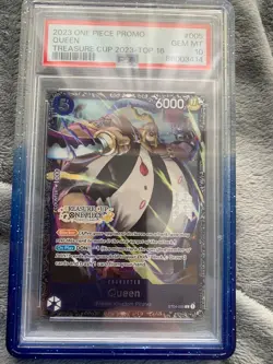 2023 One Piece EN Official Event Treasure Cup Top Prize 16 Queen PSA 10 - Image 1
