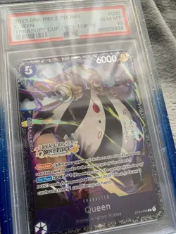 2023 One Piece EN Official Event Treasure Cup Top Prize 16 Queen PSA 10 - Image 2