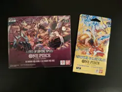 One Piece-A Fist of Divine Speed Booster Box. New / Sealed. & one OP15 pack - Image 1