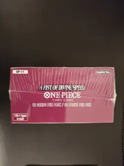 One Piece-A Fist of Divine Speed Booster Box. New / Sealed. & one OP15 pack - Image 3