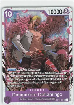 DONQUIXOTE DOFLAMINGO OP14-069 SR THE AZURE SEA'S SEVEN ONE PIECE NM - Image 1