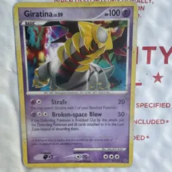 Pokemon Giratina 27/127 Platinum Rare Basic HP100 Regular English Card - Image 1