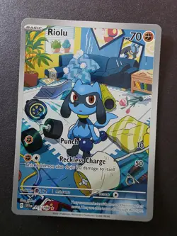 Riolu 215/198SV01 Scarlet & Violet Base Set IR Illustration Rare Card - Image 1