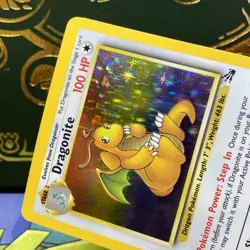 Pokemon 1999 Dragonite 4/62 Fossil Holo Rare Pokemon Card LP - Image 3