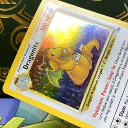 Pokemon 1999 Dragonite 4/62 Fossil Holo Rare Pokemon Card LP - Image 4