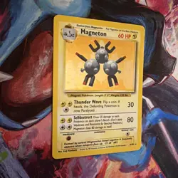 Magneton 9/102 Unlimited Base Set Holo Rare 1999 English Pokemon Card WOTC TCG - Image 4