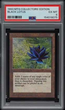 1993 MTG COLLECTORS' EDITION BLACK LOTUS PSA 6 - Image 1