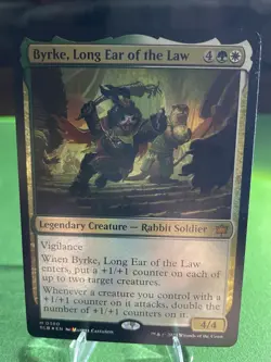 MTG Magic the Gathering Byrke, Long Ear of the Law (380/452) Bloomburrow LP FOIL - Image 3