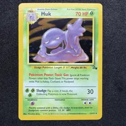 Muk 13/62 Fossil Unlimited Holo WotC Vintage Pokemon TCG - Image 1