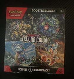 POKEMON TCG SCARLET & VIOLET STELLAR CROWN BOOSTER BUNDLE 6 PACKS SEALED NEW - Image 1