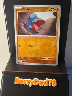 Gible 094/182 Sv04: Paradox Rift Reverse Holo Pokemon TCG NM - Image 1