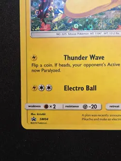 Pikachu SM04 Holo Rare General Mills Promo 2016 Sun & Moon Pokemon TCG - Image 5