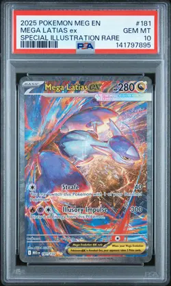 2025 POKEMON MEG EN-MEGA EVOLUTION #181 MEGA LATIAS EX PSA 10 - Image 1