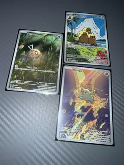 Pokemon SSP Illustration Rares (3) Feebas 198/ Alolan Dugtrio 208/ Phanpy 205 NM - Image 1