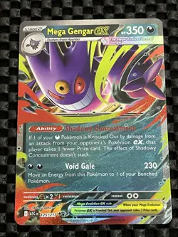 Mega Gengar ex 125/217 - Pokemon TCG - Ascended Heroes Double Rare Holo - Image 1