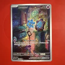 Pokemon Bronzor 170/162 SV05: Temporal Forces Holo illustration Rare M/NM￼ - Image 2