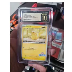 Pokemon Pikachu 214 Promo Illustration Contest CGC Pristine 10 - Image 1
