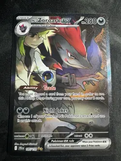Pokemon TCG N's Zoroark EX Journey Together Sir Fresh Mint, 185/159 - Image 1