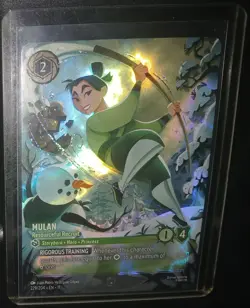 Disney Lorcana Mulan Resourceful Recruit 229/204 Enchanted Foil NM Pack Fresh - Image 1
