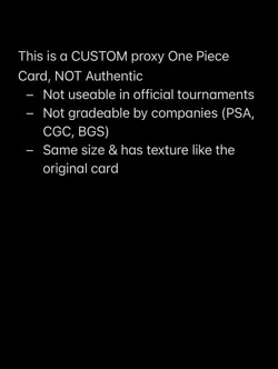 One Piece 3rd Anniversary Luffy Silver #OP05-119 Fan Made Custom Display Card - Image 4