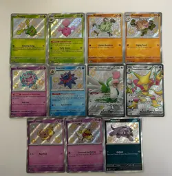Pokemon TCG Sv: Paldean Fates - Baby Shiny Full Art Shiny Promos - 11 Card Lot - Image 1