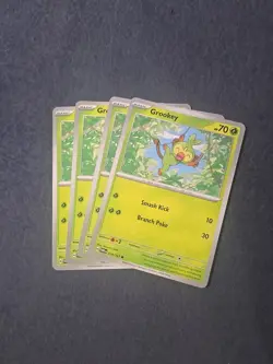 Grookey 014/167 x4 - 4x Playset Pokemon S&V Twilight Masquerade - 4 Card Set - Image 1