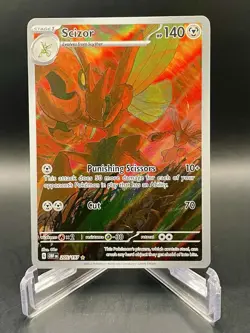 Scizor 205/197 Obsidian Flames Illustration Rare Full Art Holo Pokemon Card NM/M - Image 1