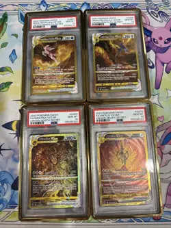 Pokemon Crown Zenith Gold VStar Set of 4 Arceus Giratina Dialga Palkia PSA 10 - Image 1