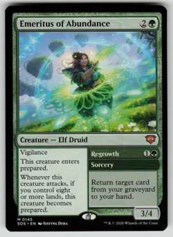 Emeritus of Abundance Mythic Secrets of Strixhaven 145 MTG Near Mint 2026 - Image 1