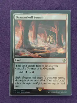 Dragonskull Summit Surge Foil 387 MTG Final Fantasy FIC NM - Image 1