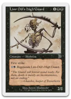 Lim-Dul's High Guard (6a) #6a (NM) Deckmasters Garfield vs Finkel DKM Magic MTG - Image 1
