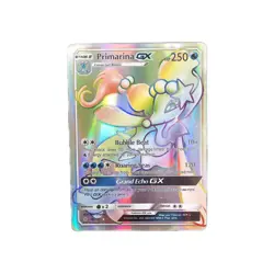 Primarina GX 149/145 GUARDIANS RISING HOLO Rainbow Secret Rare Pokemon Card - Image 1