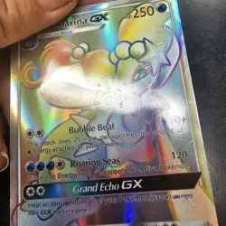 Primarina GX 149/145 GUARDIANS RISING HOLO Rainbow Secret Rare Pokemon Card - Image 4
