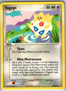 Togepi 50/109 Non Holo Team Rocket Returns - Pokemon Card - NM - Image 1