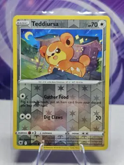 Pokemon Astral Radiance Teddiursa 122/189 Reverse Holo NM - Image 1