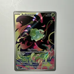 Pokemon TCG Bulbasaur Illustration Rare Full Art Holo 133/132 Me01 2025 80 HP - Image 1