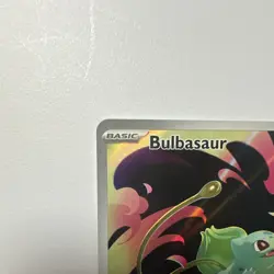 Pokemon TCG Bulbasaur Illustration Rare Full Art Holo 133/132 Me01 2025 80 HP - Image 2