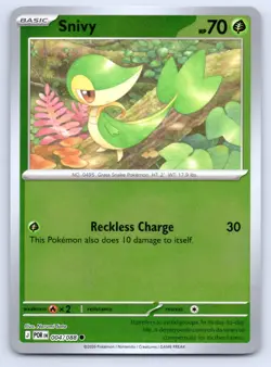 Pokemon Snivy ME03: Perfect Order POR Reverse Holo 004/088 NM - Image 1
