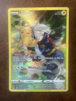 Pikachu TG05/TG30 Trainer Gallery Lost Origin Pokemon TCG Card - Image 1