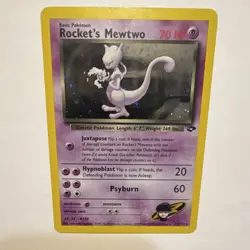 Pokemon TCG Gym Challenge Rocket’s Mewtwo 14/132 Holo 70 HP - Image 1