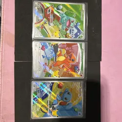 Pokemon First Partner Illustration Collection MEP Bulbasaur Charmander Squirtle - Image 1