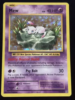 Mew HOLO RARE 53/108 - Pokemon TCG - XY Evolutions - NM / Mint - Image 1
