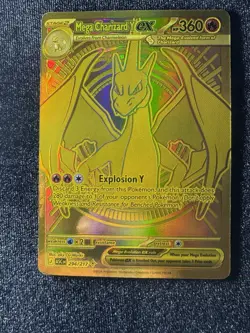 Mega Charizard Y Ex 294/217 Gold Secret Rare Ascended Heroes POKEMON LP/NM - Image 1
