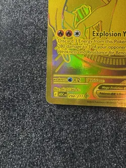 Mega Charizard Y Ex 294/217 Gold Secret Rare Ascended Heroes POKEMON LP/NM - Image 2